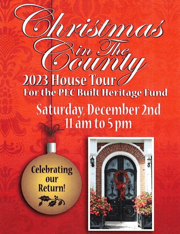 county xmas house tour 2023 poster